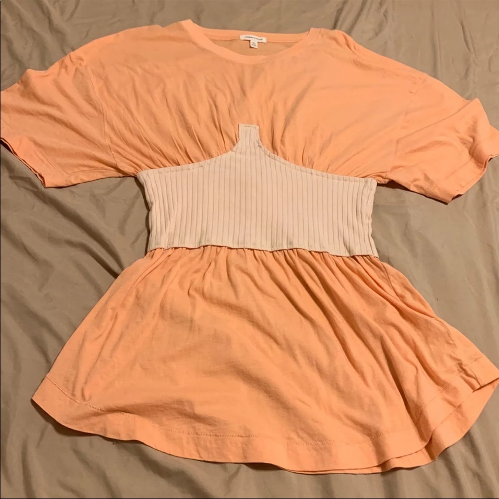 Silent + Noise Orange Bustier Shirt
